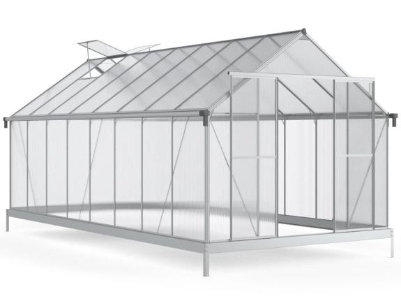 Sera din policarbonat cu rama din aluminiu 490x250 cm