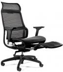 Ergonomiczny fotel biurowy Space z podnóżkiem