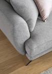 Beżowy narożnik rozkładany z pojemnikiem 280x178 cm lewy Larde Solid 09