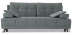 Szara sofa z funkcją spania 201x108 cm City Matt Velvet 85