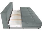 Sofa City z funkcją spania 201x108 cm Matt Velvet 97 - Jasnoszara