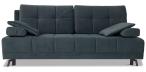 Sofa City z funkcją spania 201x108 cm Matt Velvet 97 - Grafitowa