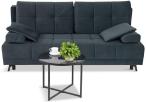 Sofa City z funkcją spania 201x108 cm Matt Velvet 97 - Grafitowa