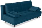 Granatowa mała sofa rozkładana 201x108 cm City Matt Velvet 79