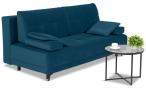 Granatowa mała sofa rozkładana 201x108 cm City Matt Velvet 79