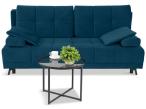 Granatowa mała sofa rozkładana 201x108 cm City Matt Velvet 79