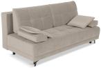 Beżowa sofa z funkcją spania i pojemnikiem 201x108 cm City Matt Velvet 09