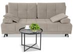 Beżowa sofa z funkcją spania i pojemnikiem 201x108 cm City Matt Velvet 09