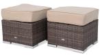 2x Pufa premium technorattan Nilamito Double Brown