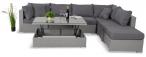 Meble ogrodowe modułowe technorattan podnoszony stolik Nilamito VIII Grey & Grey