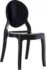 Siesta Elizabeth Glossy Black Krzesło