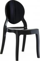 Siesta Elizabeth Glossy Black Krzesło