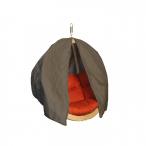 Fotel wiszący drewniany Swing Pod Czerwony