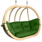 Drewniany fotel wiszący Swing Pod XL (O-Zone Premier) zielony