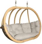 Drewniany fotel wiszący Swing Pod XL (O-Zone Premier) kremowy