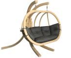 Drewniany fotel wiszący Swing Pod XL (O-Zone Premier) grafitowy