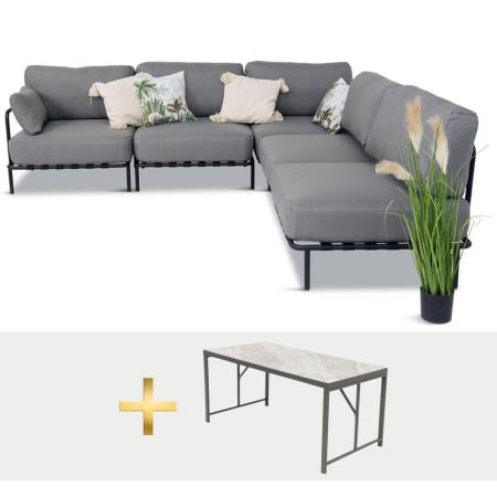 Zahradní sedací souprava Salve – elegantní modulární sada
