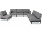Nowoczesne meble wypoczynkowe na taras - narożnik Salve 6 modułów