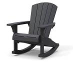 Krzesło ogrodowe bujane Rocking Adirondack grafitowe