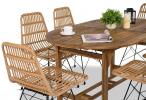 Komplet mebli ogrodowych boho dla 6 osób AK-190SR Urbino Brown