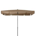 Parasol ogrodowy regulowany Sunline Waterproof 260x150 cm kawowy