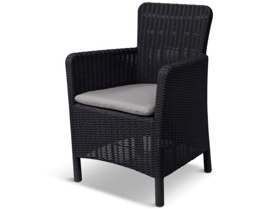 Zahradní křeslo s vysokým opěradlem Trenton graphite 