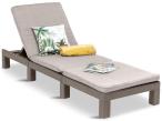 Beżowy leżak ogrodowy Daytona cappucino