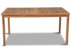 Krzesła technorattan z drewnianym stołem 150x90cm Flavio 6+1