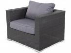 Meble z technorattanu do ogrodu NILAMITO IX Anthracite & Blue Grey + fotel fotel