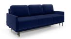 Granatowa welurowa sofa z funkcją spania Solo 212x97 cm Solo 263