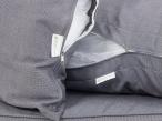 Meble z technorattanu do ogrodu NILAMITO VI Anthracite & Blue Grey poduszka