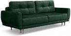 Zielona Sofa Kalle welurowa rozkładana 234x97 cm Riviera 38