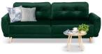 Zielona welurowa sofa z funkcją spania Kalle 234x97 cm Riviera 38