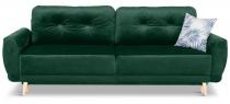 Zielona Sofa Kalle welurowa rozkładana 234x97 cm Riviera 38