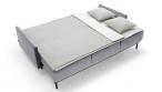 Szara welurowa sofa z funkcją spania Solo 212x97 cm Solo 264