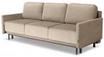 Beżowa welurowa sofa z funkcją spania Solo 212x97 cm Solo 252