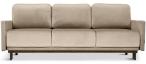 Beżowa welurowa sofa z funkcją spania Solo 212x97 cm Solo 252