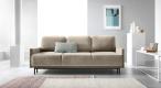 Beżowa welurowa sofa z funkcją spania Solo 212x97 cm Solo 252
