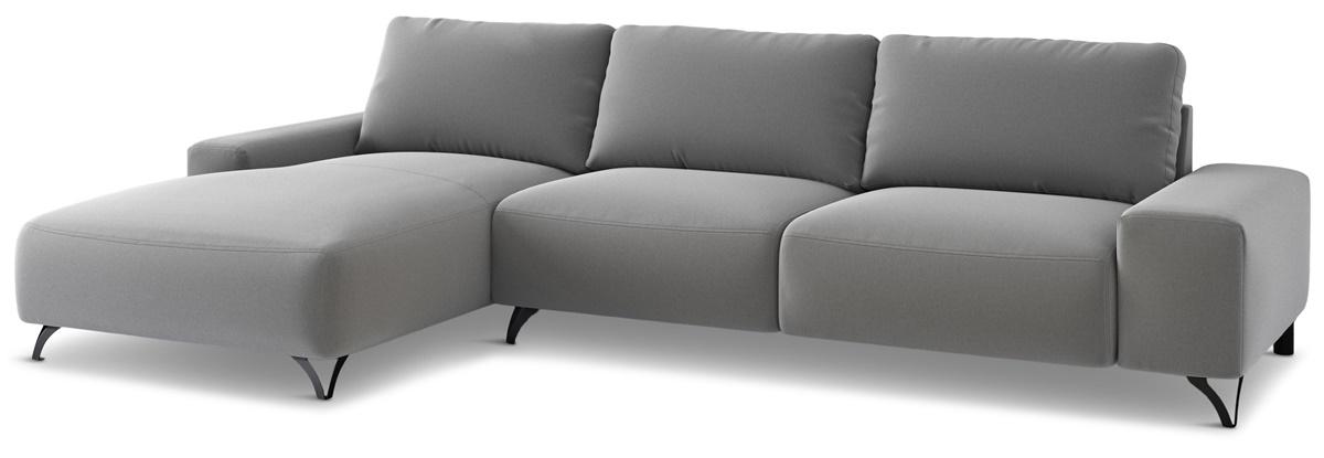 jasnoszary narożnik na nóżkach