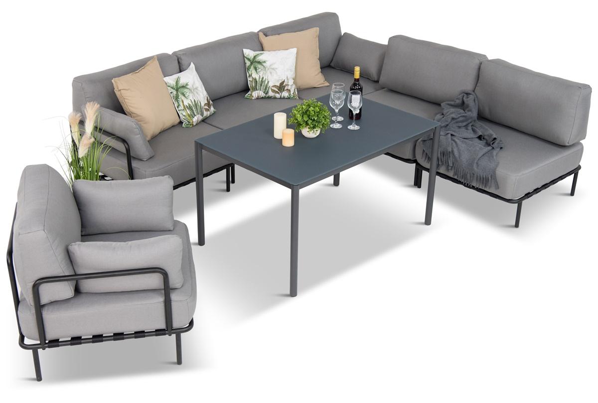 Meble ogrodowe modułowe metalowe Salve