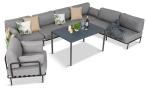 Nowoczesne meble tarasowe premium z wysokim stołem Salve 6 Plus Dining