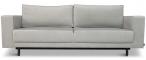 Szara welurowa Sofa Modo rozkładana 236x97 cm Solo 264