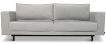 Szara welurowa Sofa Modo rozkładana 236x97 cm Solo 264