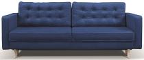 Granatowa sofa rozkładana Tivoli 224x97cm Riviera 81