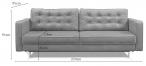 Sofa Tivoli z funkcją spania 224x97cm Riviera 81