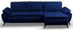 Narożnik Aspen uniwersalny z funkcją spania 285x152cm - Solo 263 granat