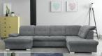 Narożnik Nicole U-kształtny Matt Velvet 85 szary 330x212cm lewy