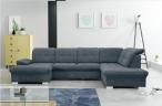 Narożnik Nicole U-kształtny Matt Velvet 93 szary 330x212cm lewy
