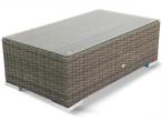 Stolik z technorattanu Nilamito 90x50 Melange Grey