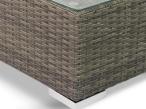 Stolik z technorattanu Nilamito 90x50 Dark Grey